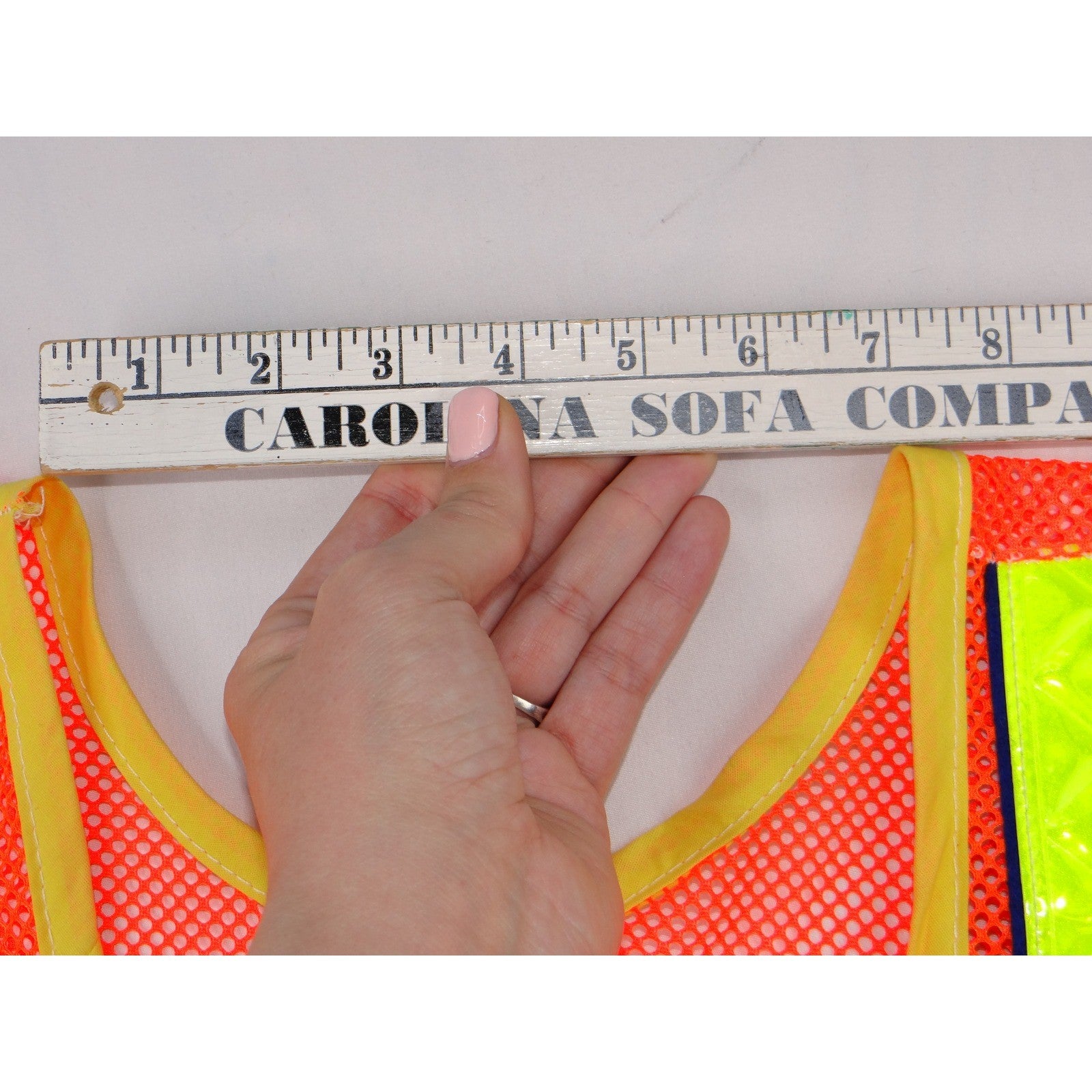 Kids Safety Vest High Visibility Orange Mesh Reflective Tie Closure Set of 2