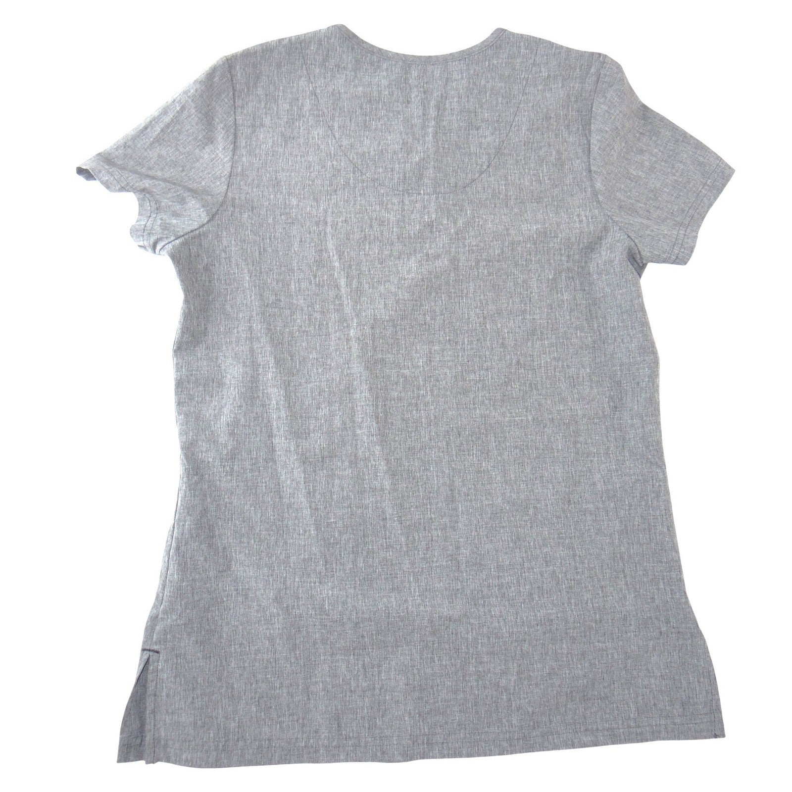 Koi Basics Becca Scrub Top Womens XS Grey Heather V-Neck Medical Nursing