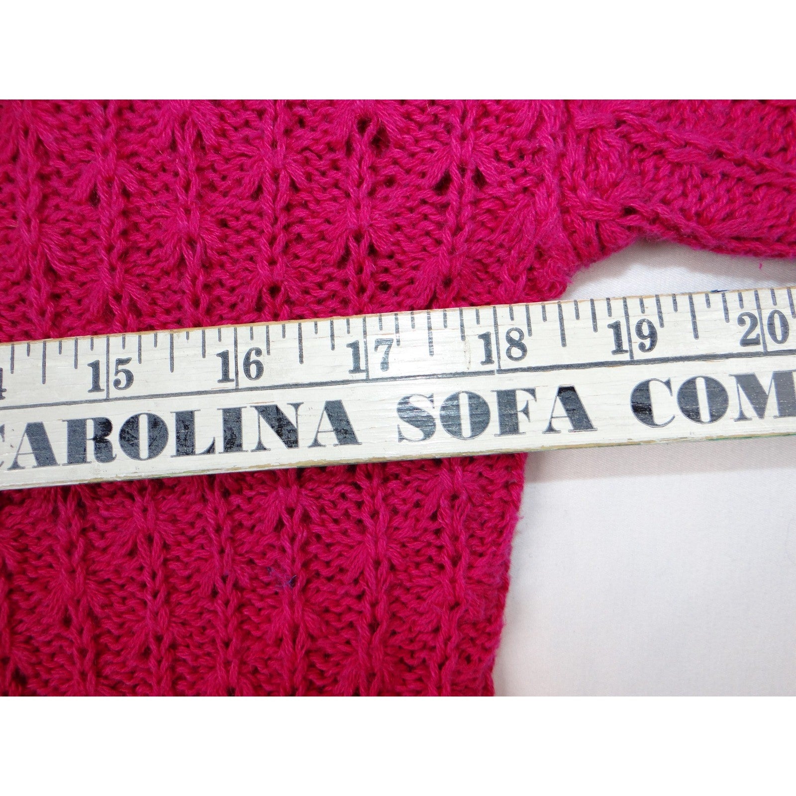 Vintage Nicole Curie Knit Sweater Women M Pink Short Sleeve Textured Pullover