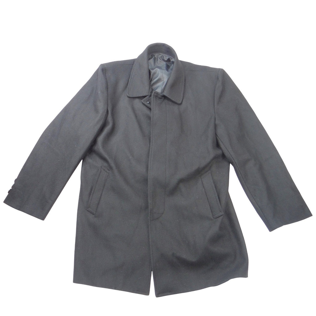Dahongma Bigredhorse Mens Black Wool Blend Car Coat Overcoat Size XXXL 185/82