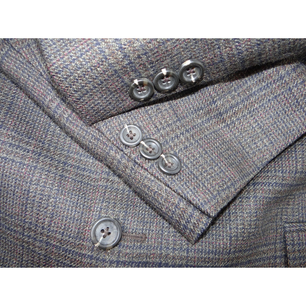 Famous Brands SK Wool Plaid Blazer Jacket Blazer