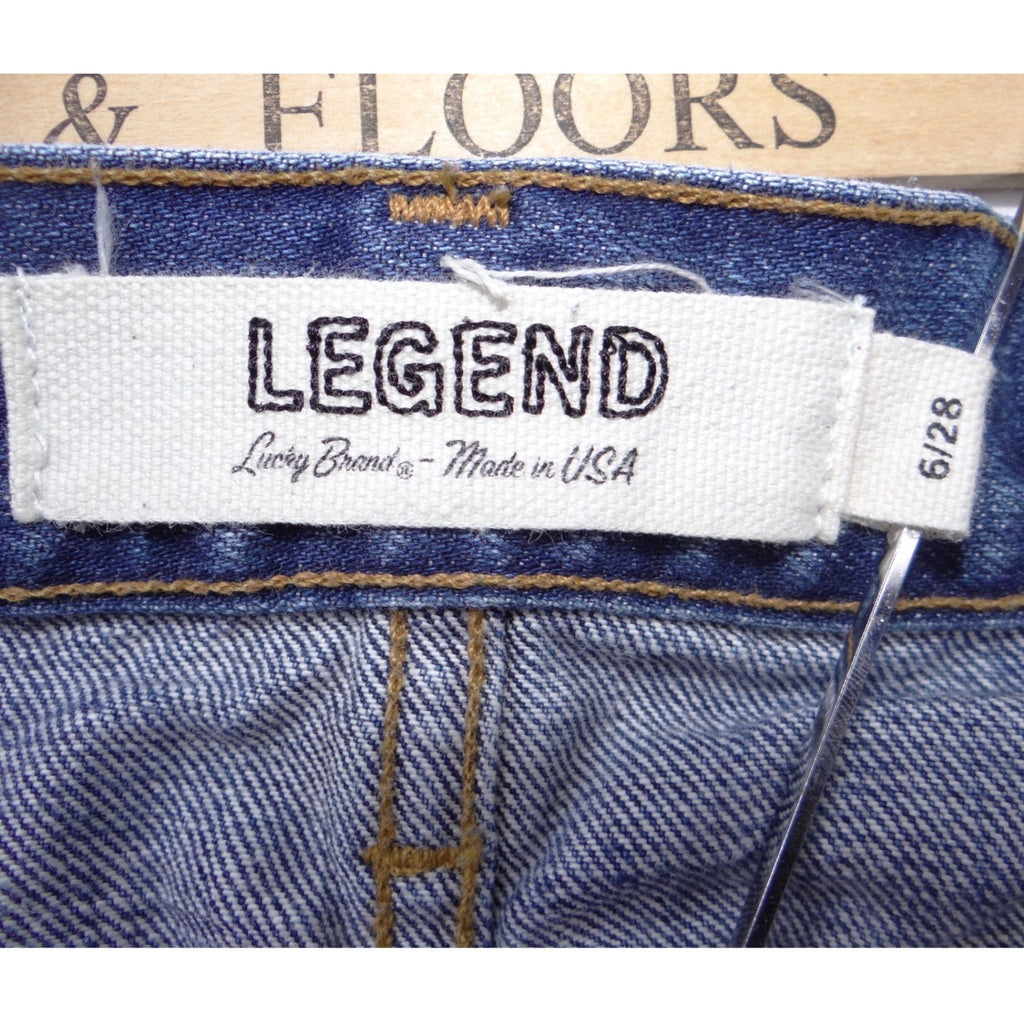 Lucky Brand Legend Women's Blue Straight Leg Jeans Medium Wash Made in USA 34x27