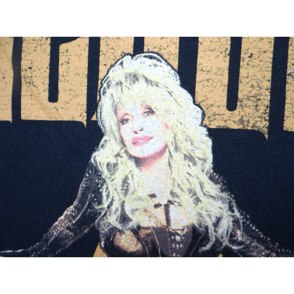 Dolly Parton Rockstar Graphic Merch Black T Shirt Black X Large Womens