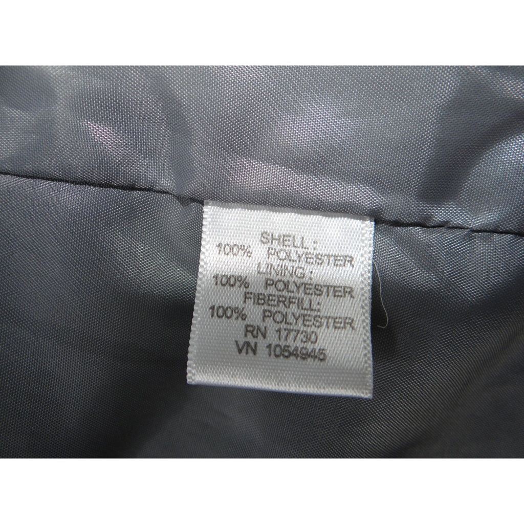 Merona Womens Gray Puffer Vest Quilted Stand Collar Full Zip Size S