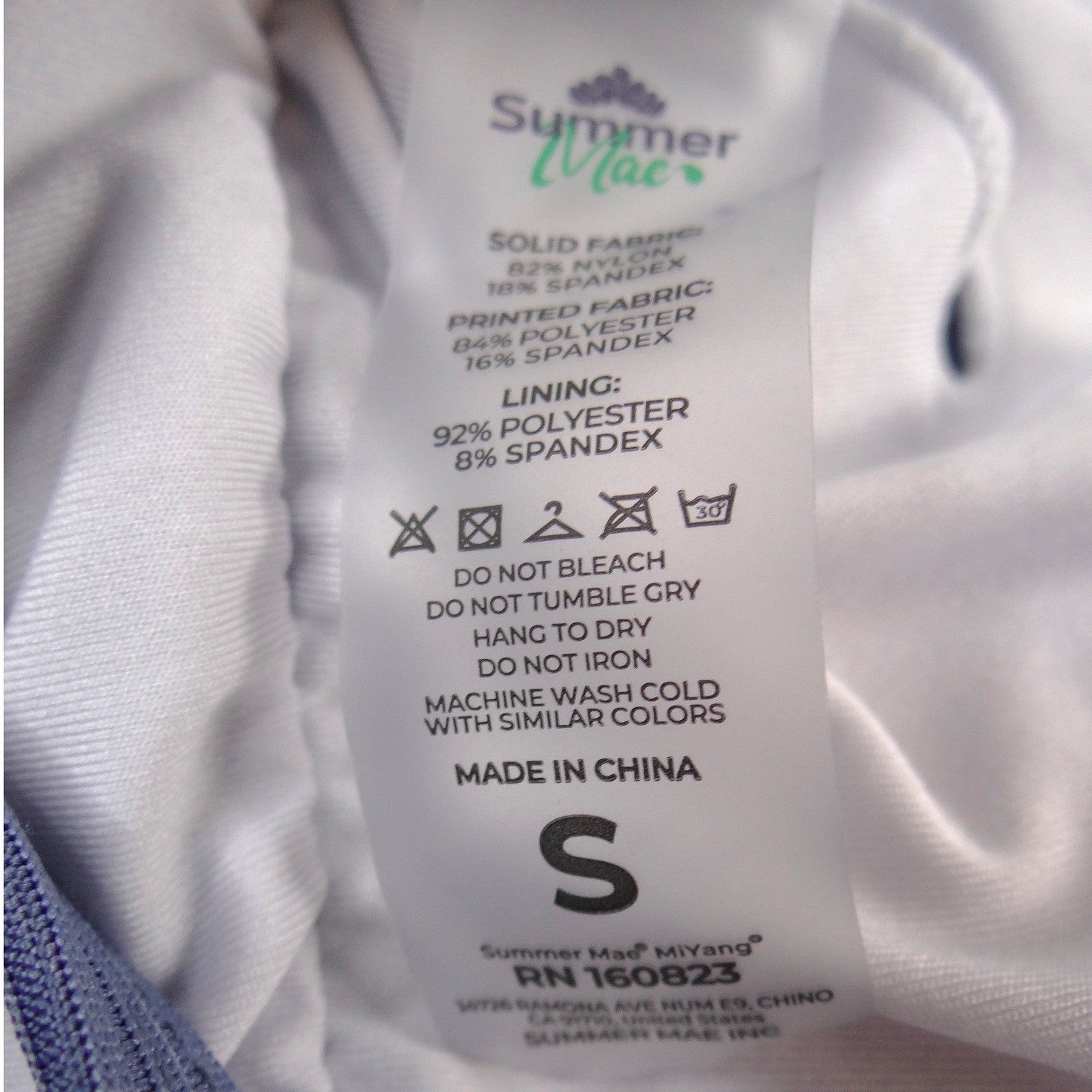 Summer Mae Womens Ribbed Henley One Piece Swimsuit Blue Size S Button Front