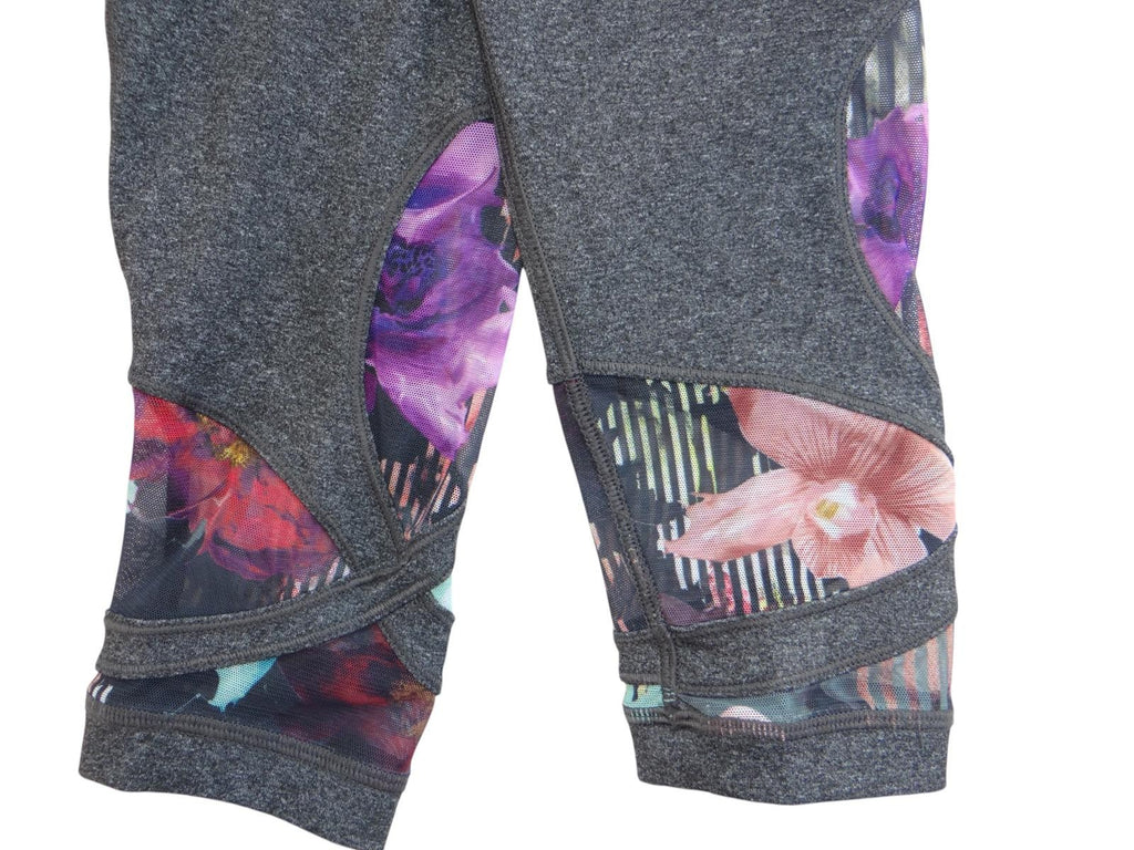 Stylish High-Waisted Leggings with Floral Accents