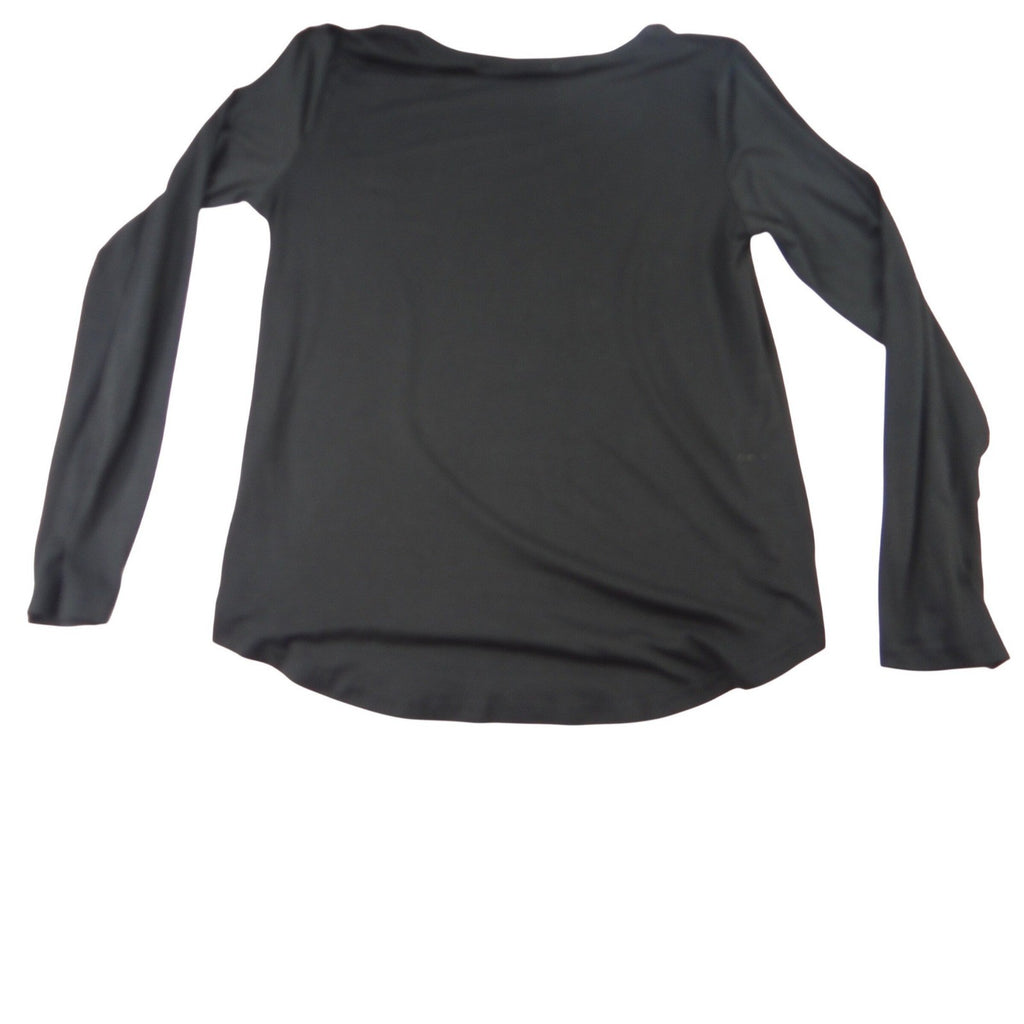 Rae Dunn HOT MESS Graphic Long Sleeve Shirt Black Size Small Relaxed Fit
