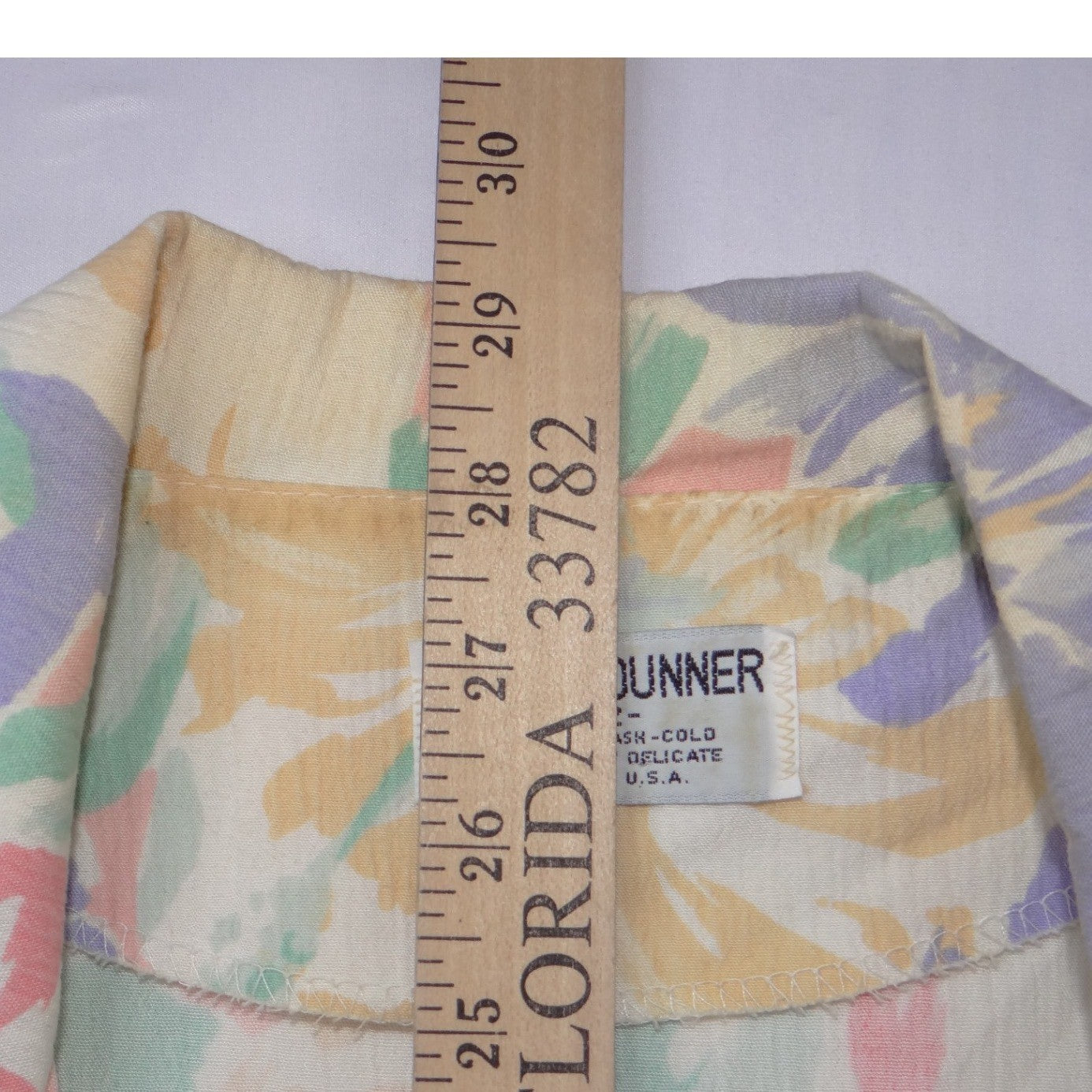 Alfred Dunner Vintage Floral Blazer Pastel Tropical Single Button Made in USA 12