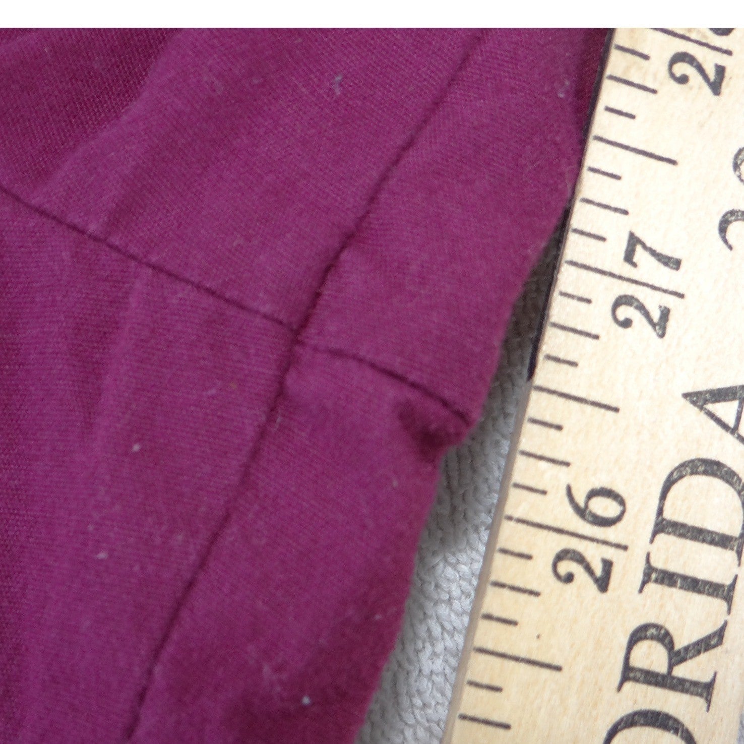 Womens Burgundy Elastic Waist Straight Leg Scrub Pants Medical Uniform Maroon