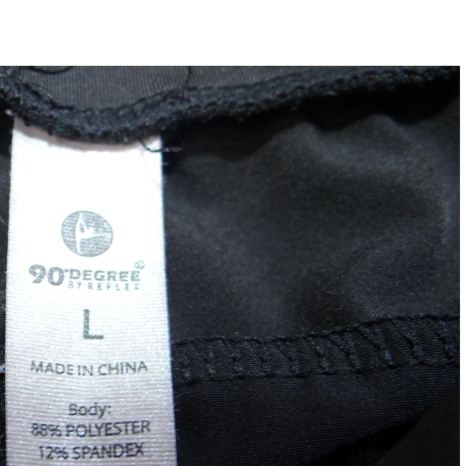 90 Degree By Reflex Black Jogger Pants Womens Size L Athletic Casual Athleisure