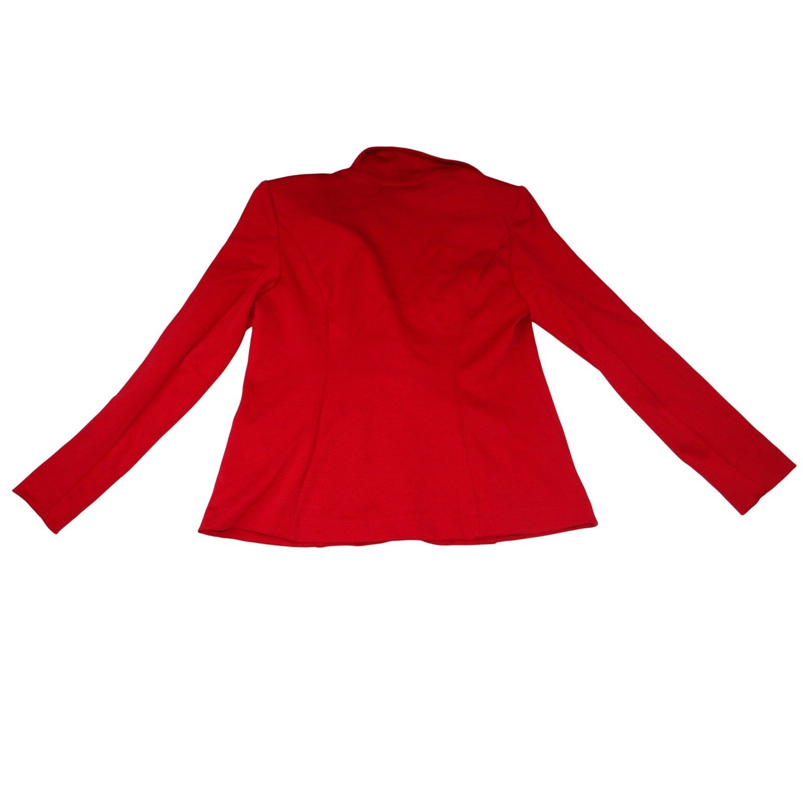 Covington Womens Red Single Button Blazer Jacket Size Medium Professional Office
