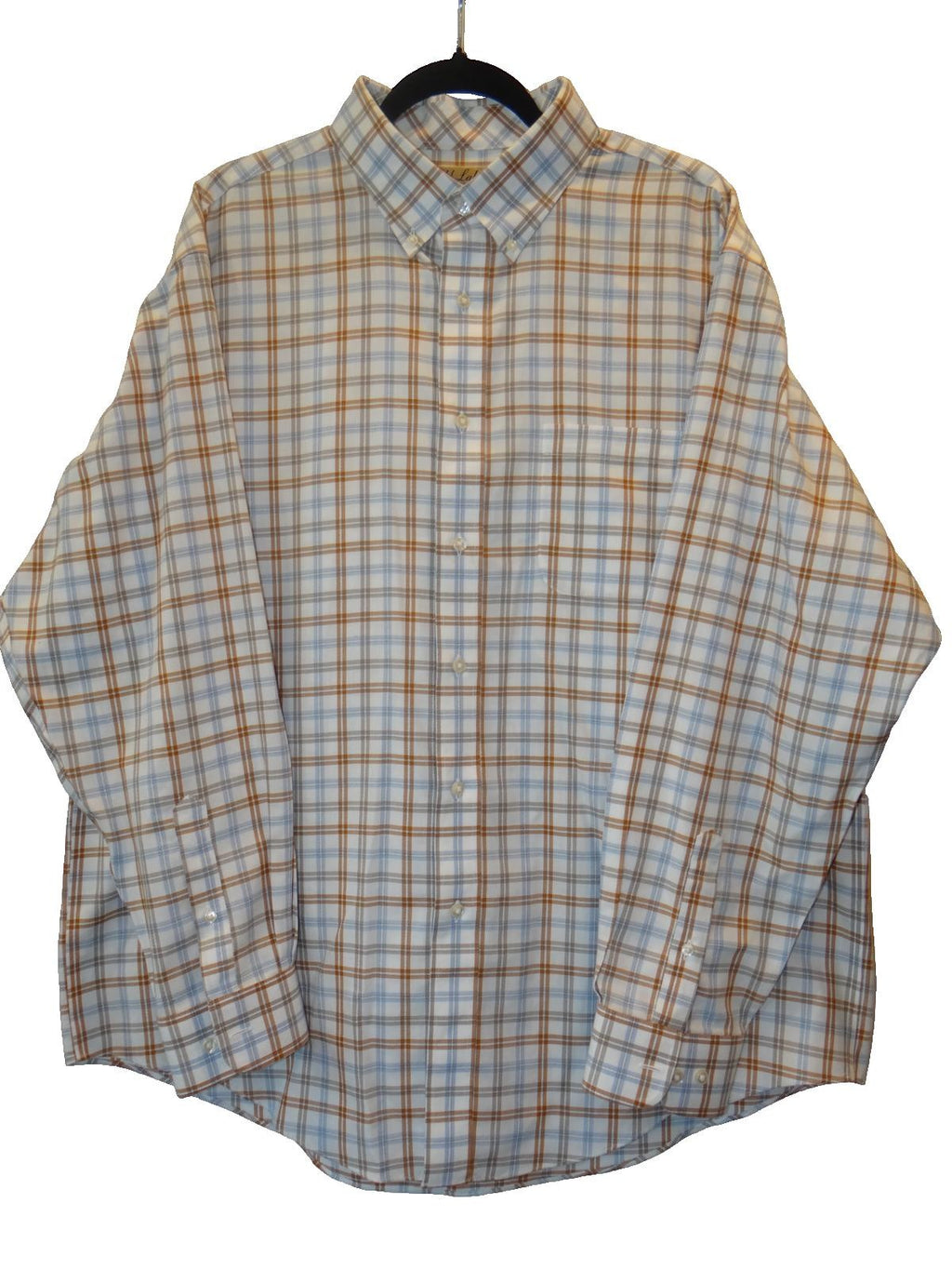 Roundtree & Yorke Men's Casual Button-Down Plaid Shirt