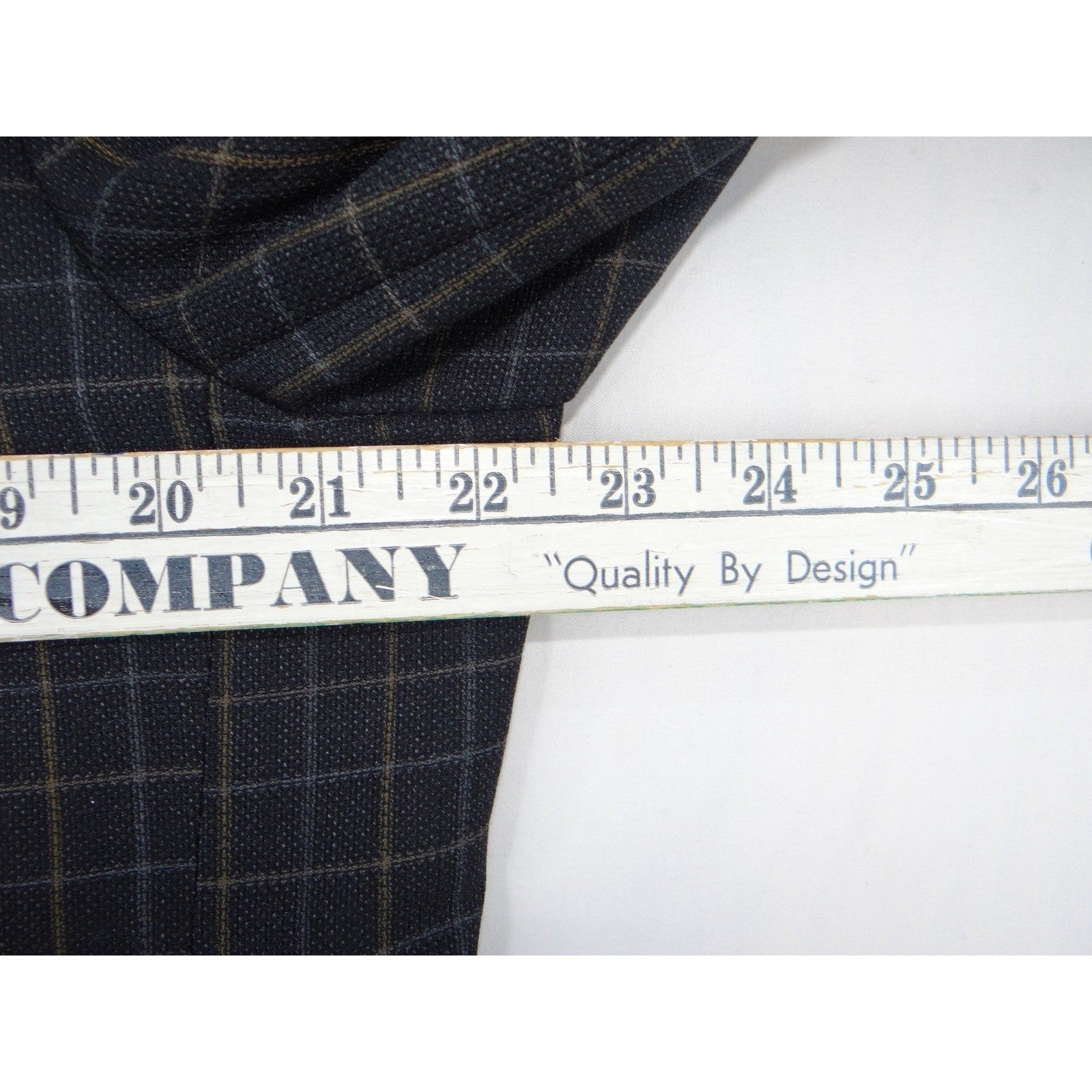 VTG Ermenegildo Zegna High Performance Blazer Men Dark Grey Plaid Wool Blend XL