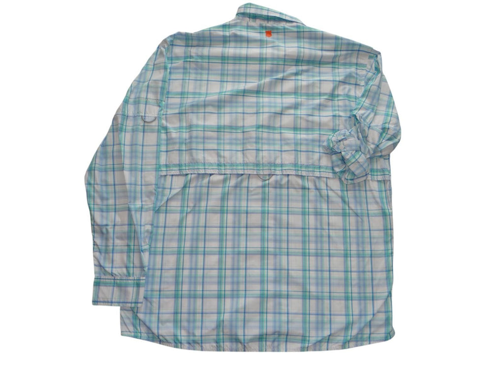 Field & Stream Men's Plaid Long Sleeve Shirt - Blue & Green