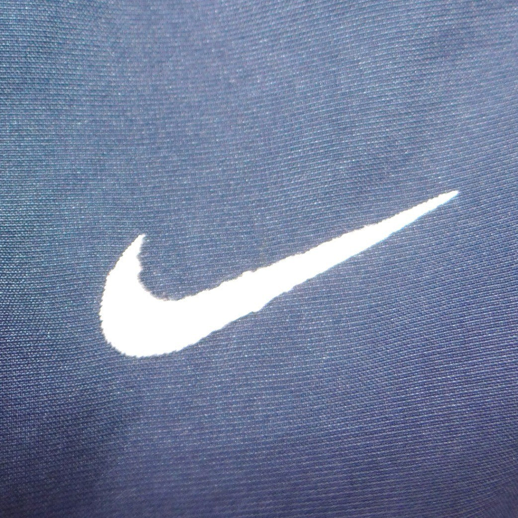 Nike Mens XL Track Pants Navy Blue Mesh Lined Side Zip Windbreaker Warmup