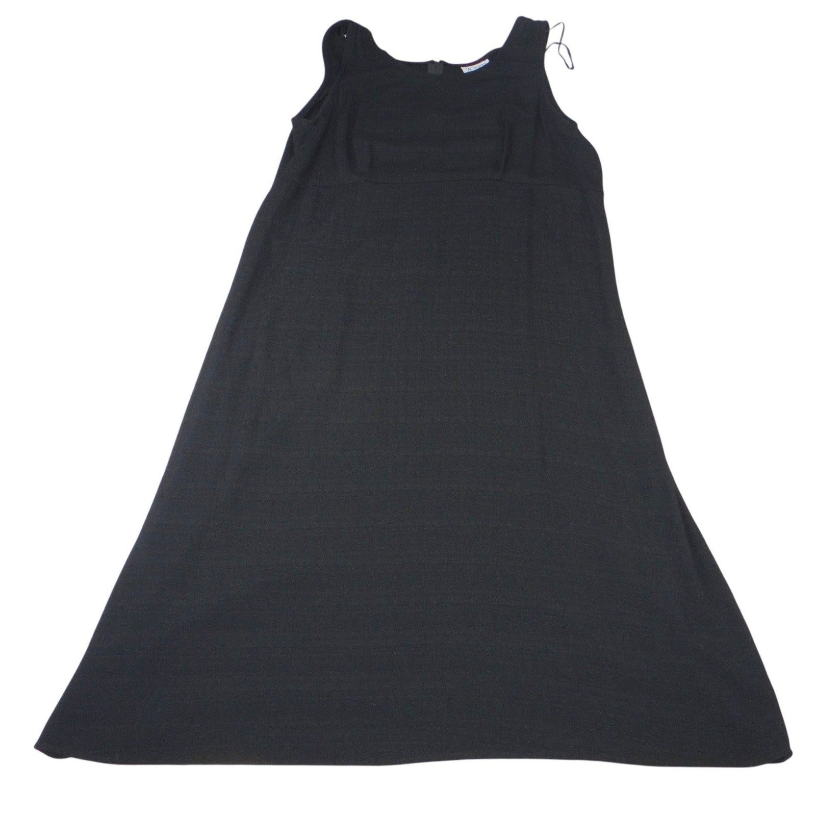 K Woman Black Sleeveless A Line Midi Dress Size 20W Style 891785