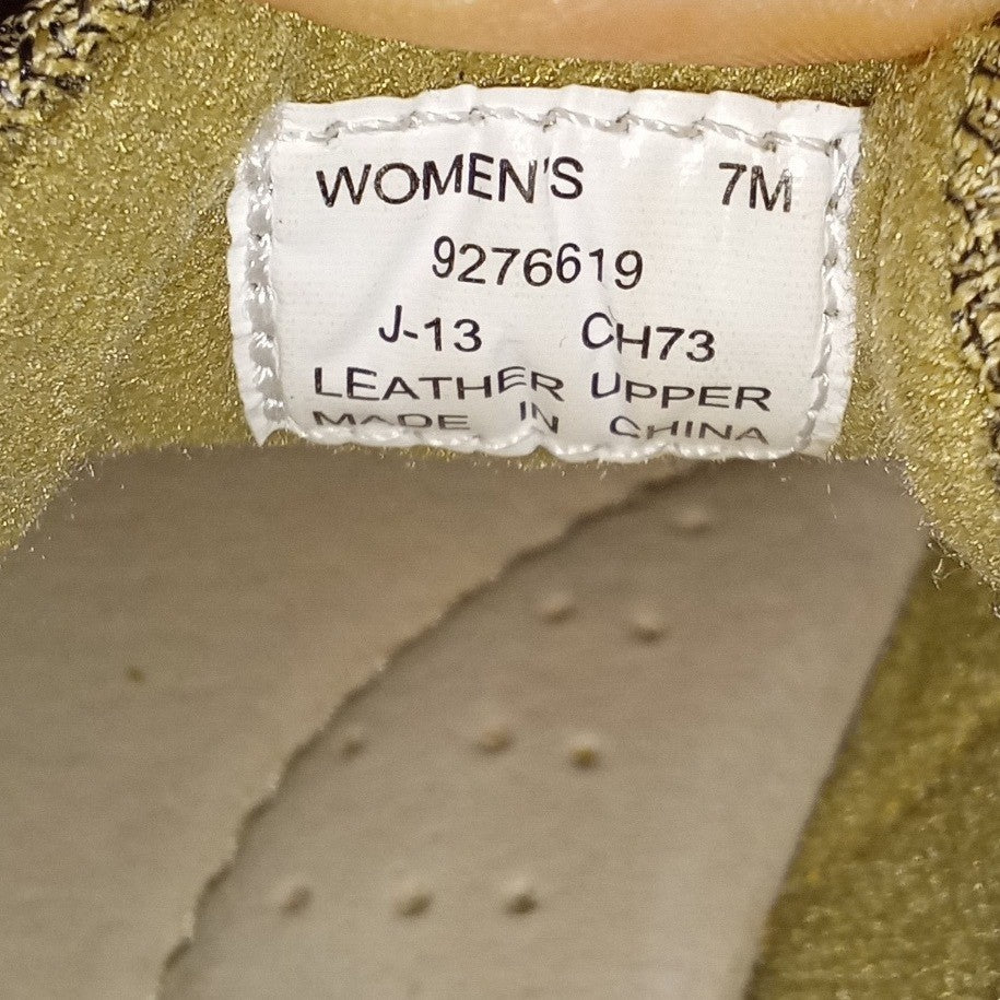 Sperry Top-Sider Womens Tan Leather Mesh Boat Shoes Loafers Size 7M