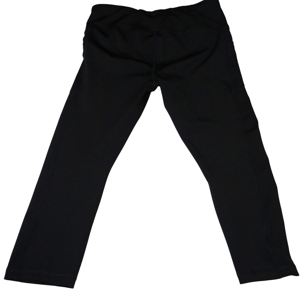 AVIA Women Black Athletic Capris Leggings Size L G 12 14