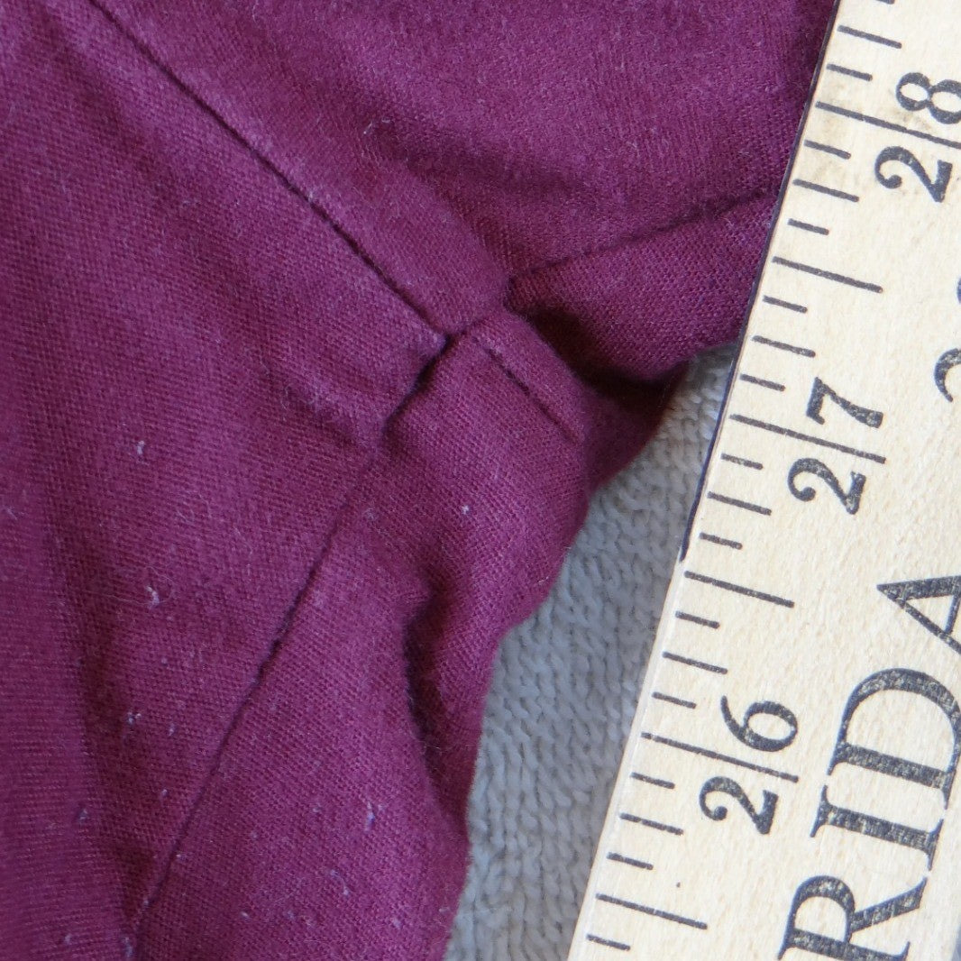 Womens Burgundy Elastic Waist Straight Leg Scrub Pants Wine Red Workwear