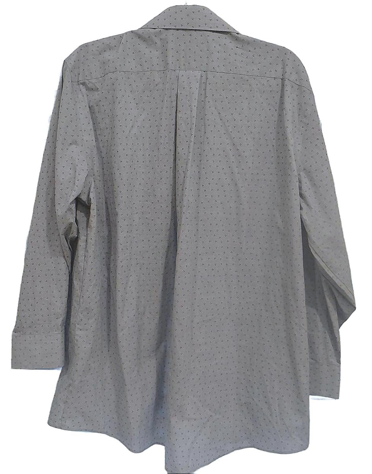 Stafford Men's Travel Shirt - Easy-Care Broadcloth - Size 17