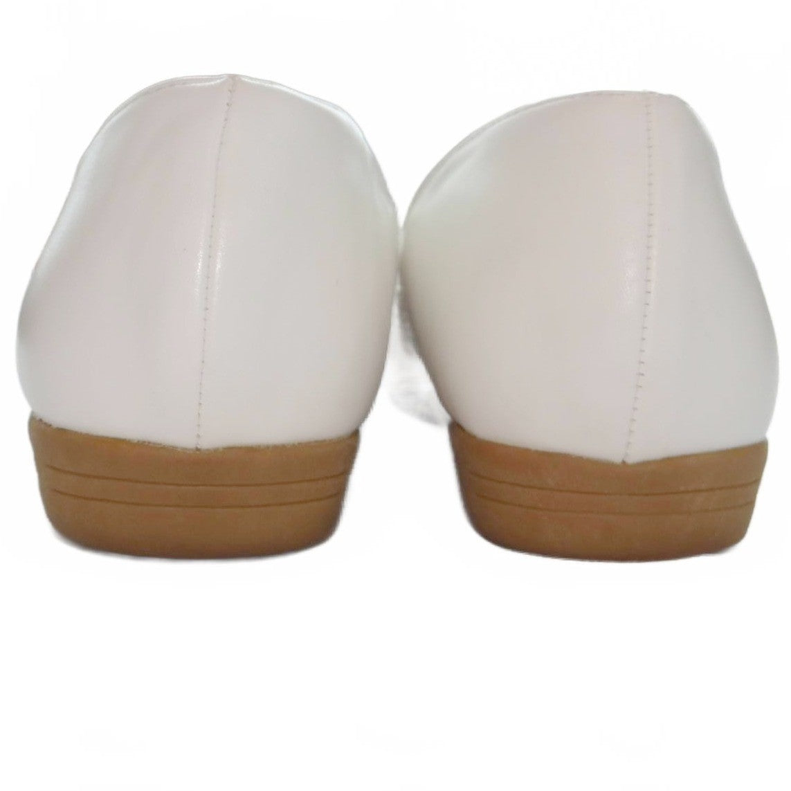 Stretch'n Form by Beacon Women's White Quilted Flats size 7.5
