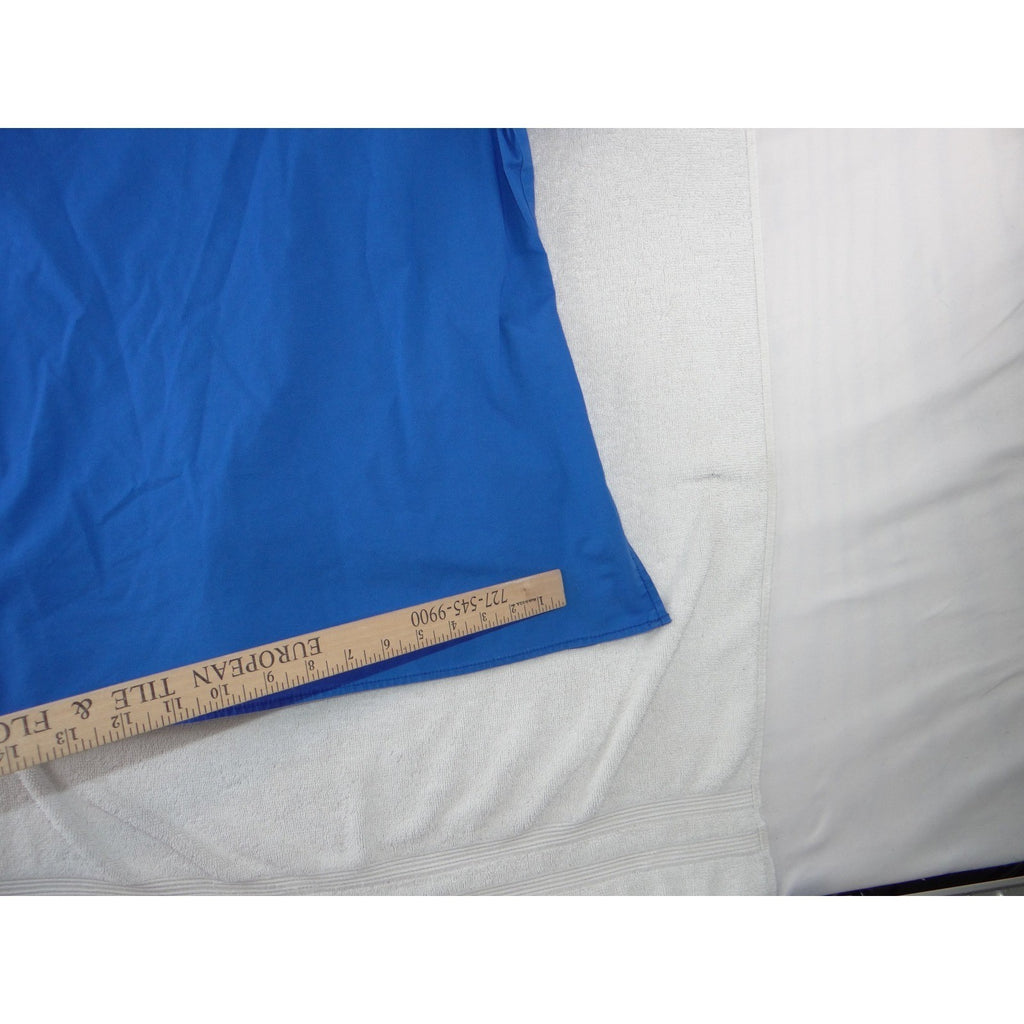 WonderWink WonderFlex Womens Blue V-Neck Scrub Top Short Sleeve Medium 0168