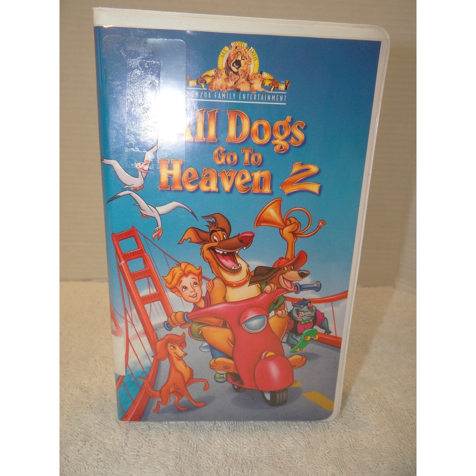 All Dogs Go To Heaven 2 VHS 1996 MGM/UA Animated Musical Charlie Sheen Clamshell