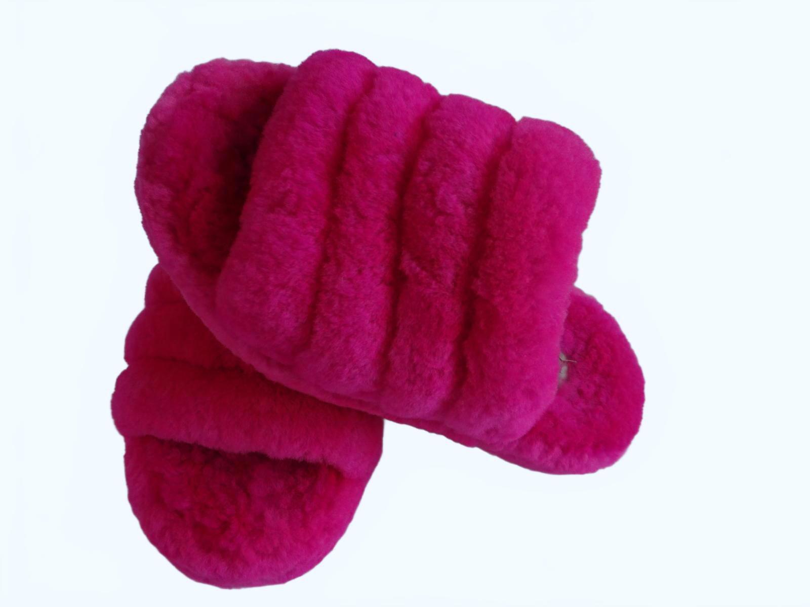 UGG Girl's Cozy Fuzzy Pink Slippers - ALTERED