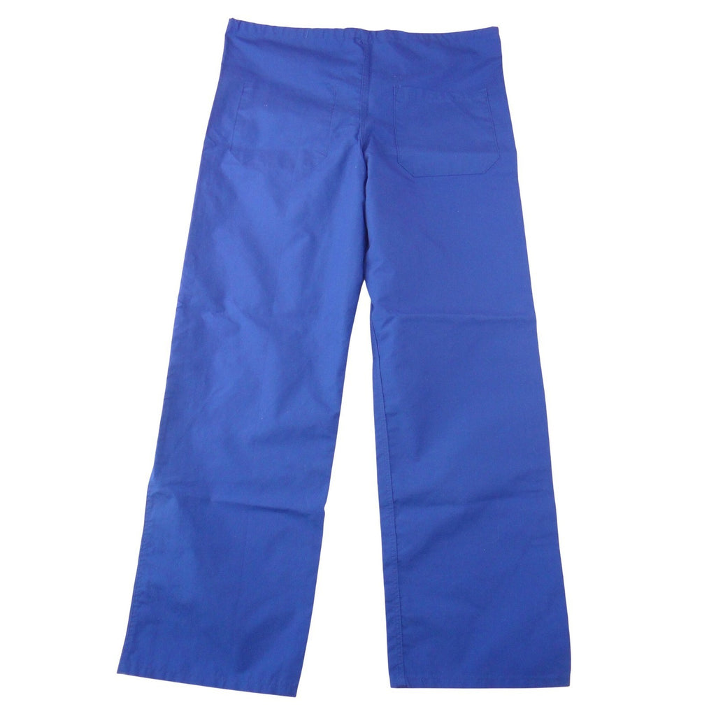 Medline AngelStat Womens Scrub Pants Royal Blue Small Straight Leg