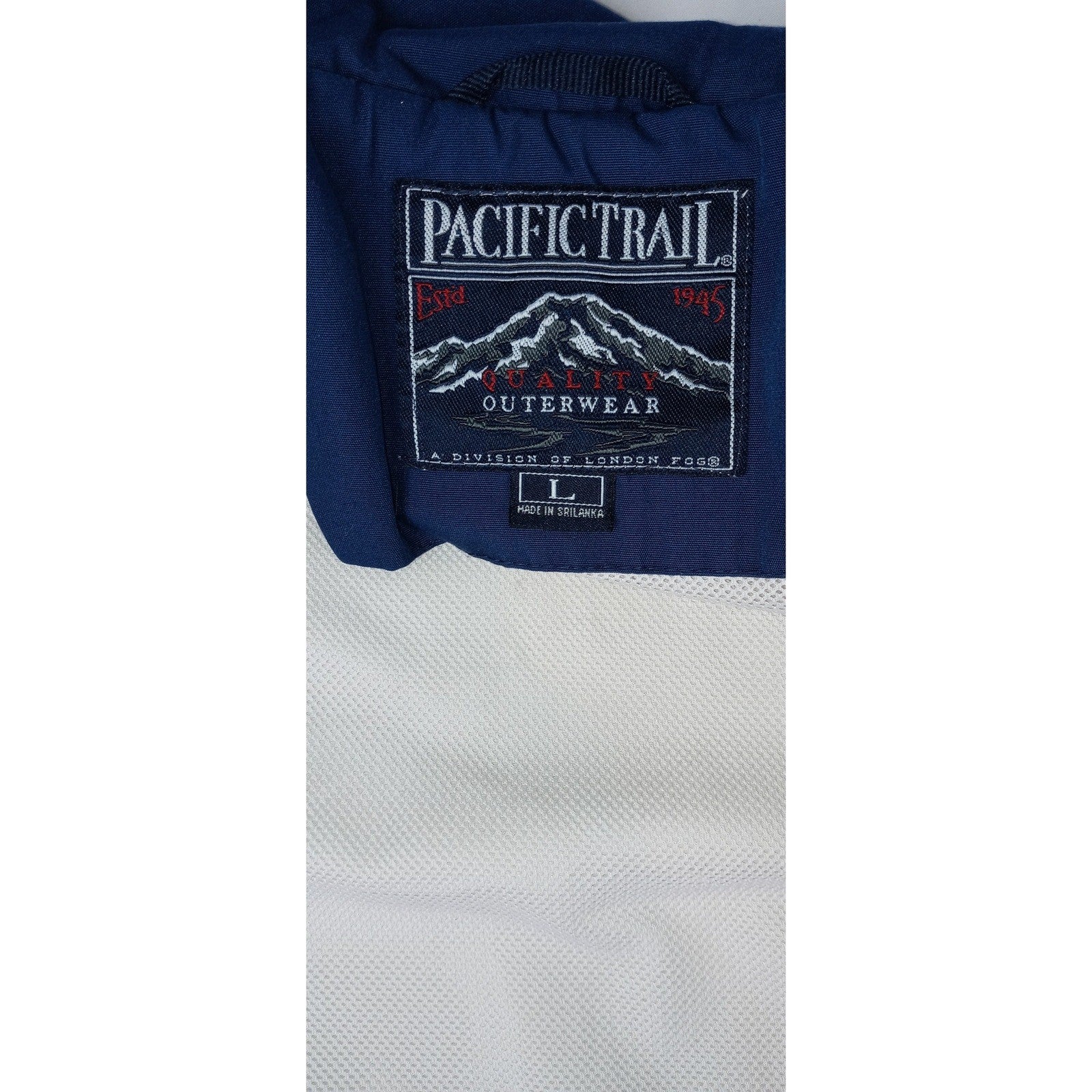 Vintage Pacific Trail Men's Beige Full Zip Jacket Sz Large Lightweight Outerwear