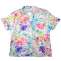 Alfred Dunner Petite Floral Print Short Sleeve Button Up Shirt Women's PS
