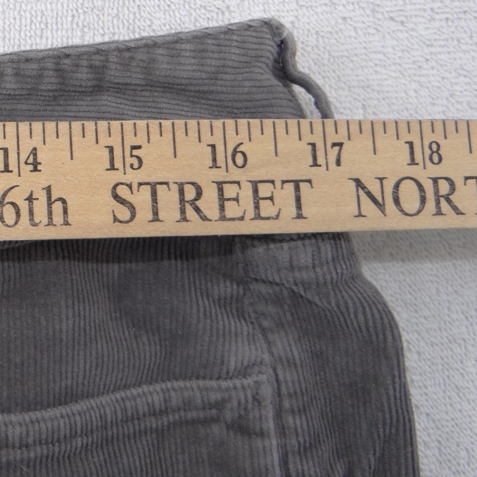 Vineyard Vines Mens Gray Corduroy Straight Leg Pants 33x32 Grey 5-Pocket