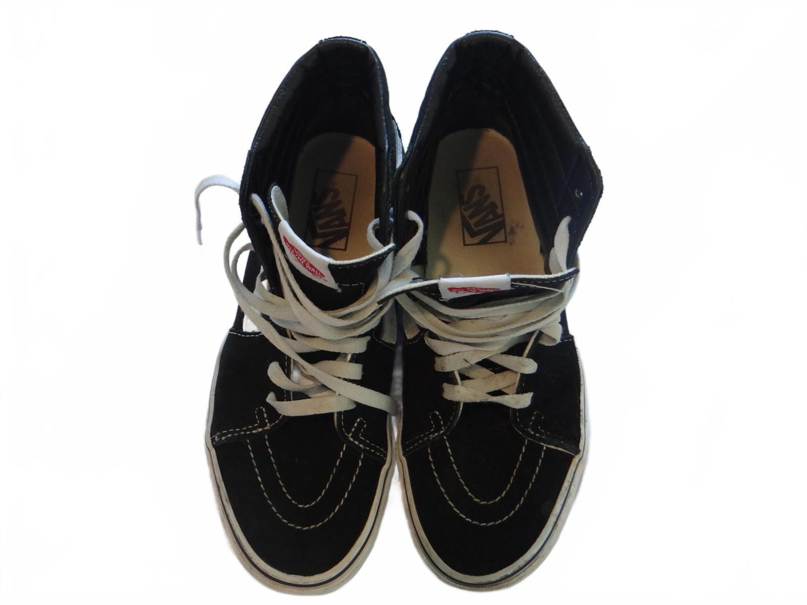 Vans Sk8-Hi Black and White High-Top Sneakers