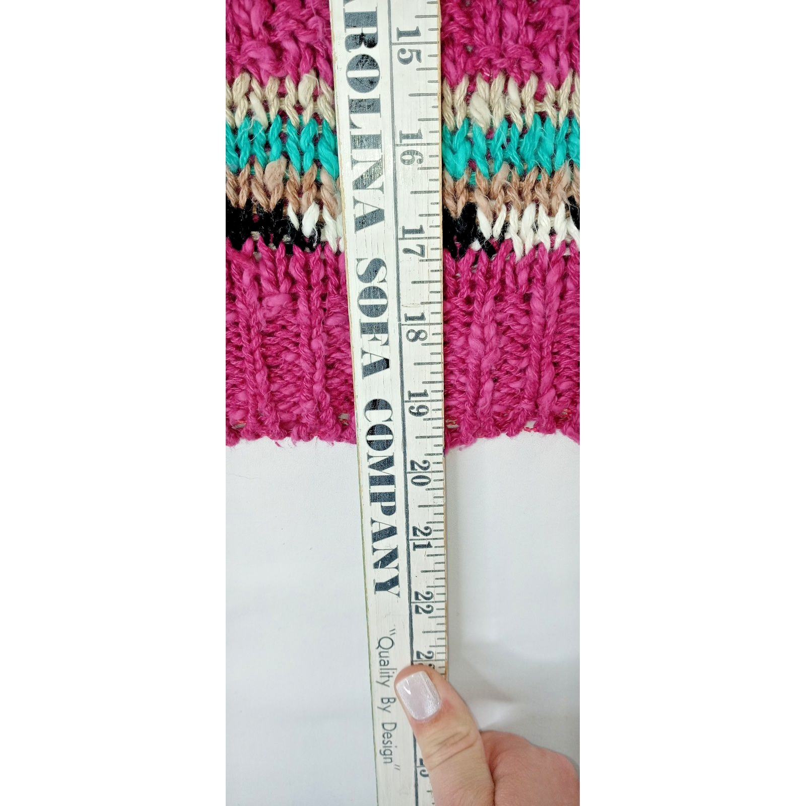 Victoria Jones by Halli Knit Sweater Tank Top Multi Color Striped Sleeveless M