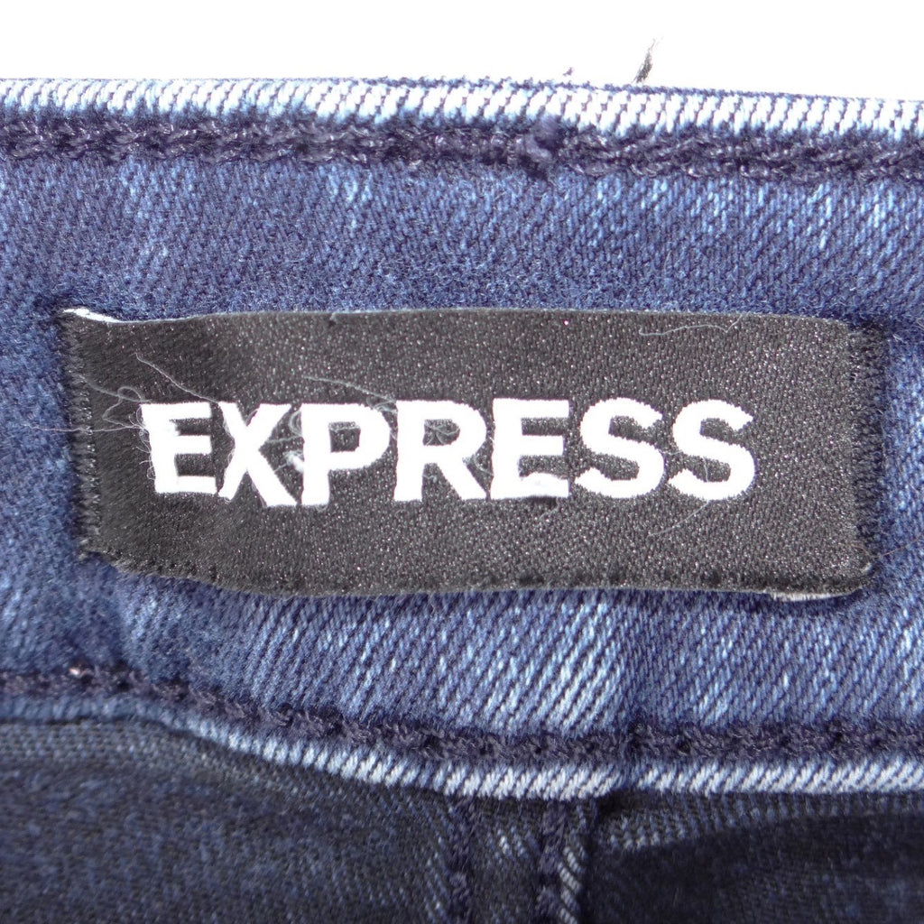 Express Skinny Mens Jeans 32x34 Dark Blue Denim Stretch Casual Pants