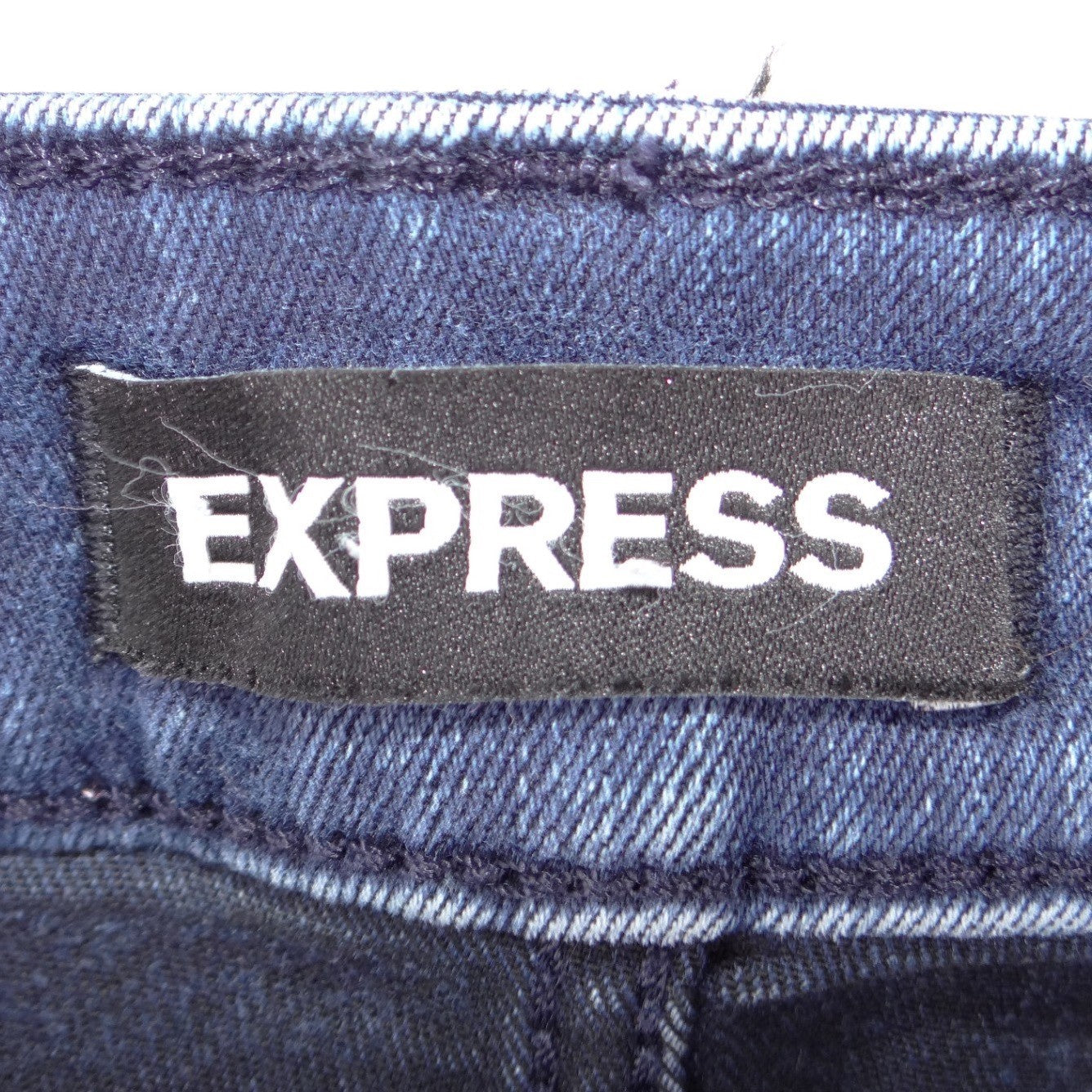 Express Skinny Mens Jeans 32x34 Dark Blue Denim Stretch Casual Pants