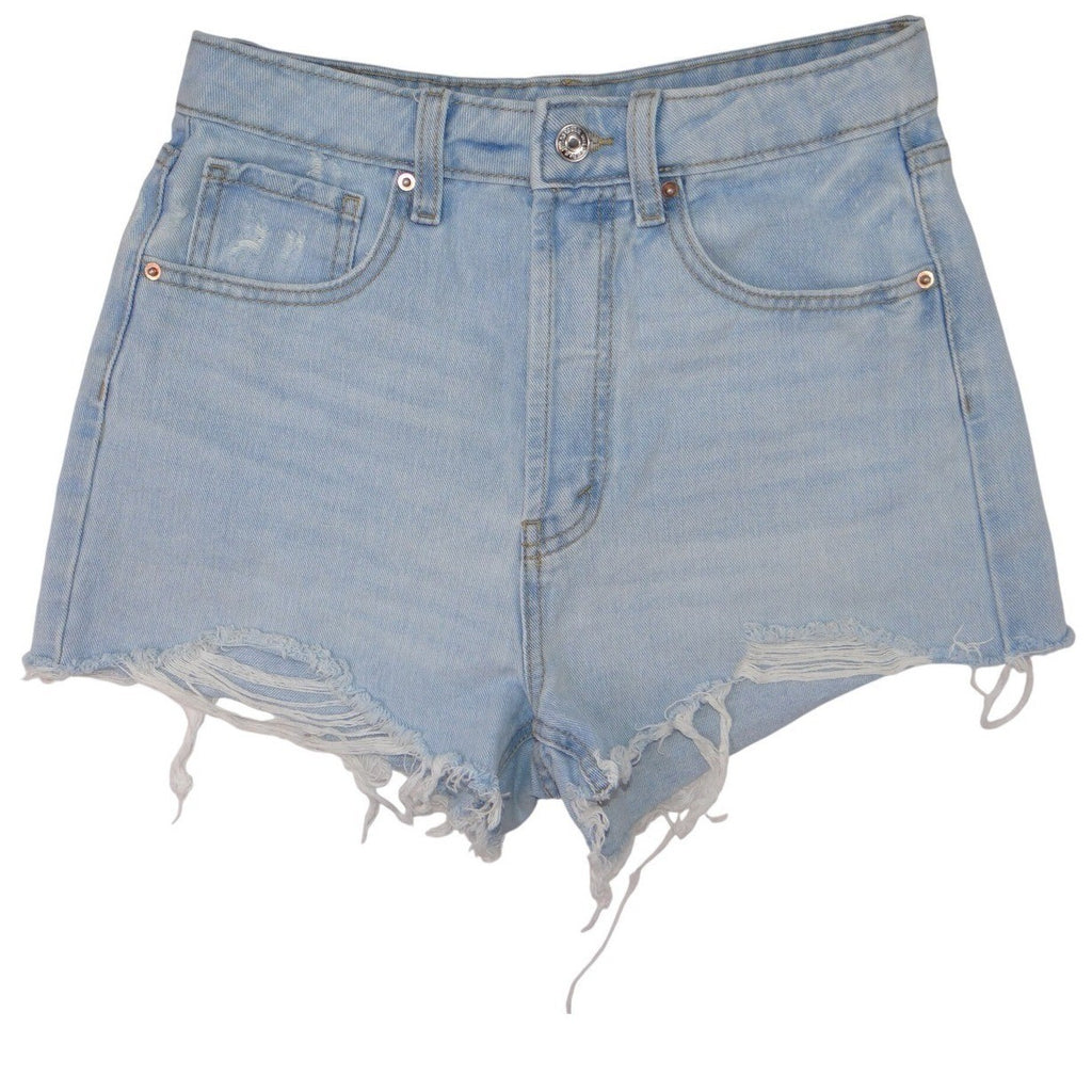 Wild Fable Womens Light Wash Denim Cutoff Shorts High Rise Distressed Size L
