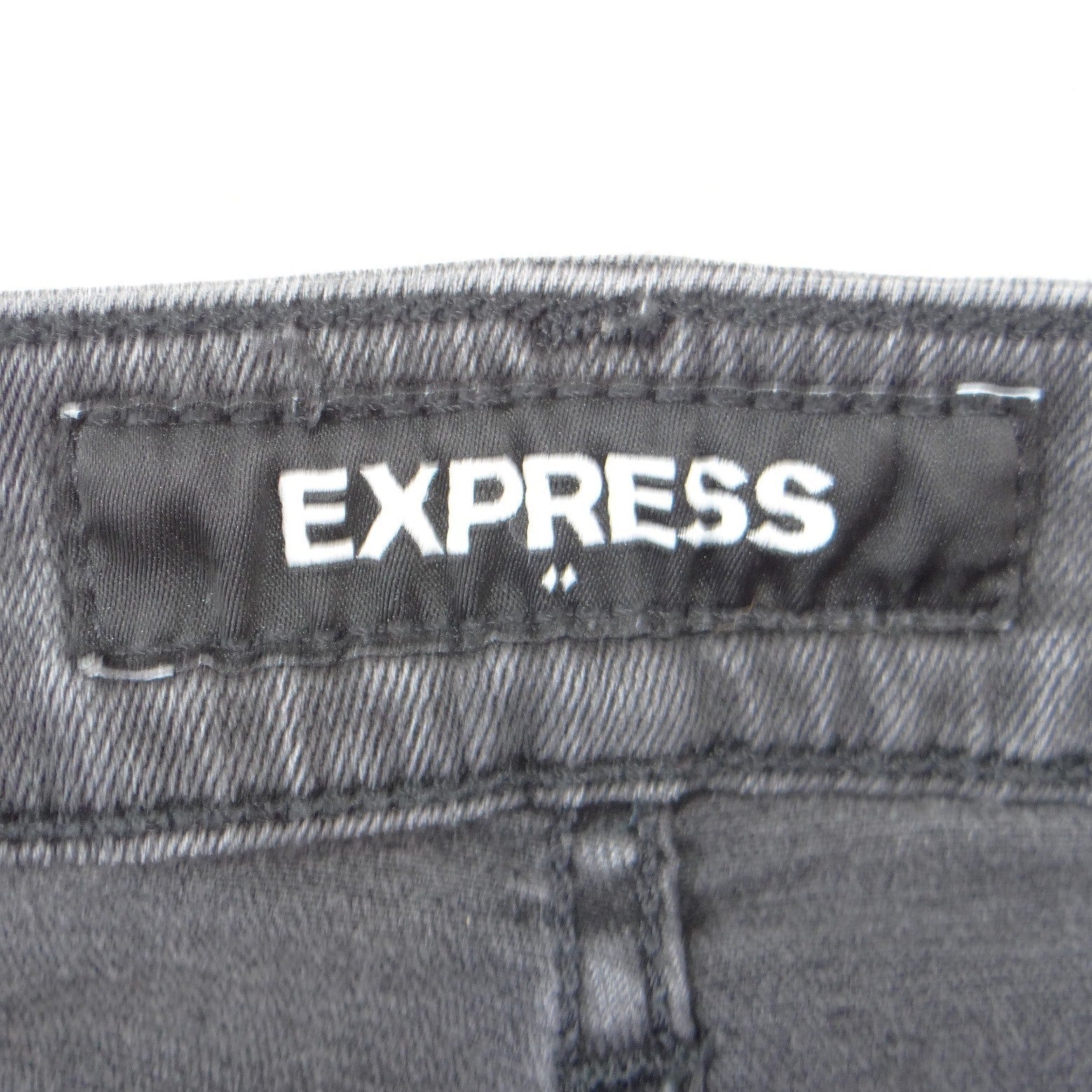 Express Mens Hyper Stretch Slim Skinny Jeans Grey Faded Wash