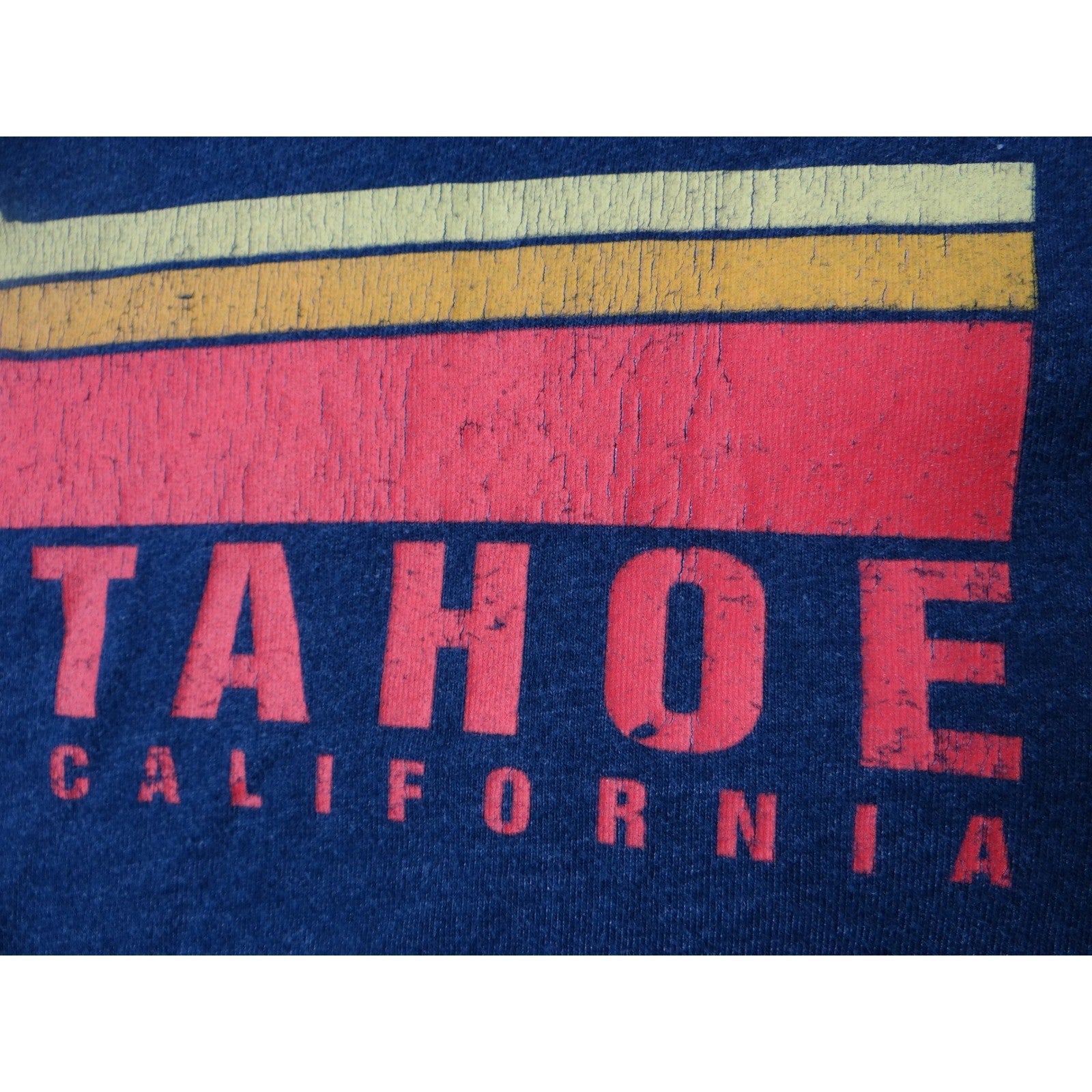 Coastal Classics Lake Tahoe California Mens T Shirt Navy Blue Graphic Tee