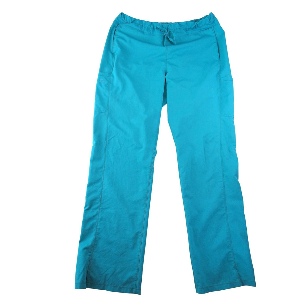 Dickies EDS Essentials Womens Scrub Set Teal Blue V-Neck Top And Pants XL- Tall