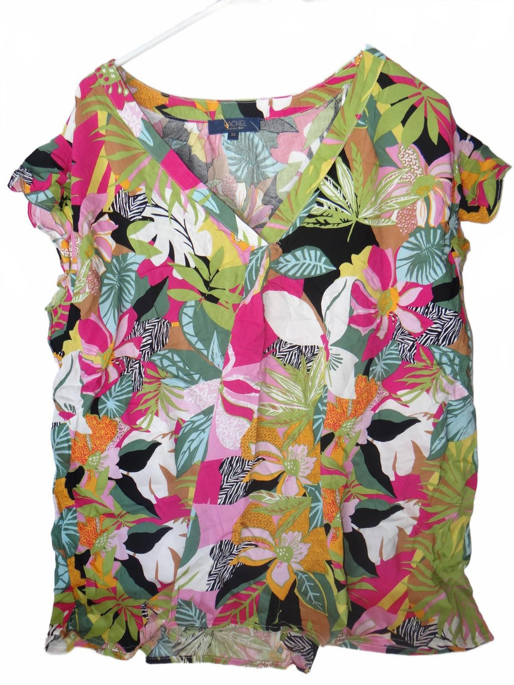 Rachel Roy Women's Plus Size 3X Floral Print Blouse NWOT