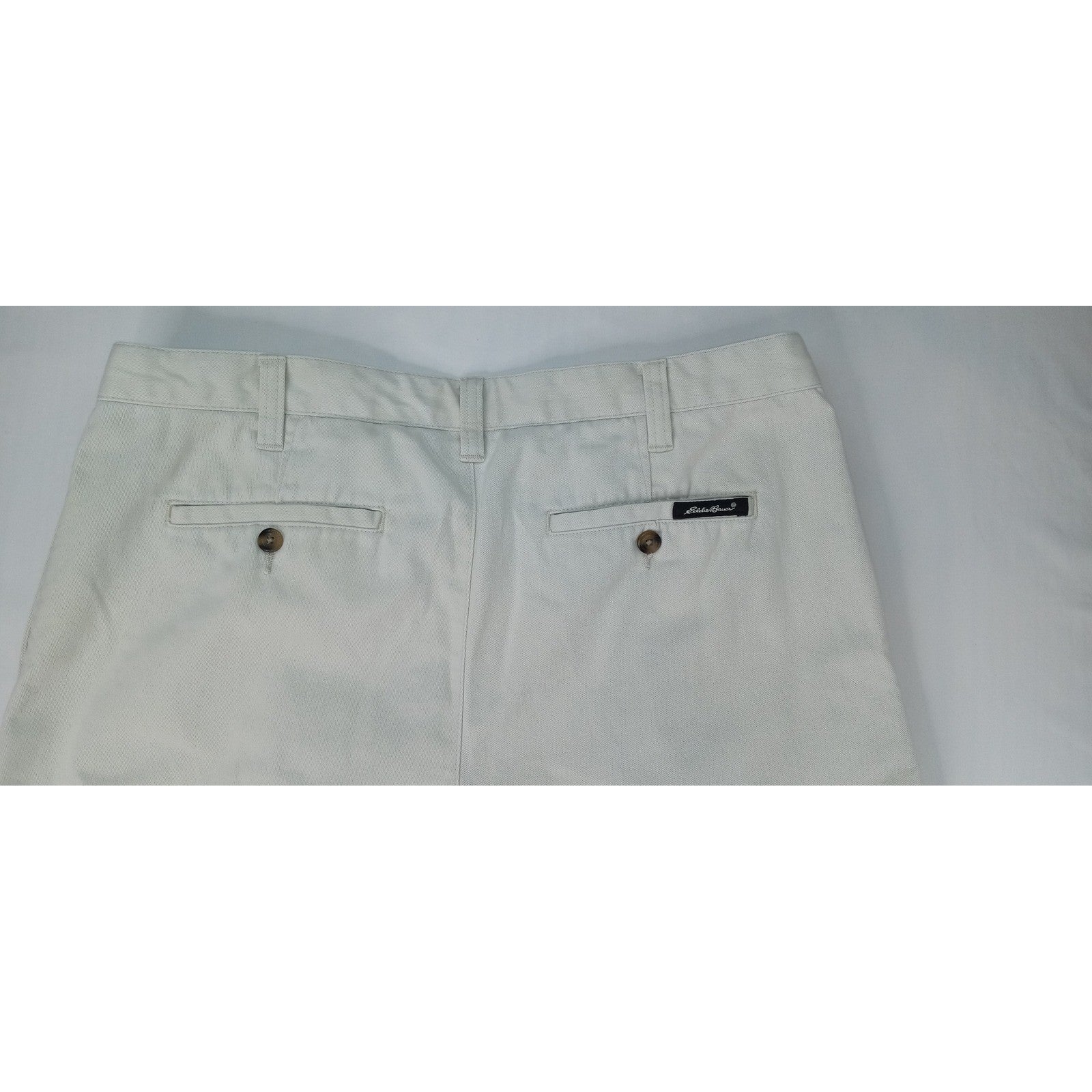 Eddie Bauer Mens Khakis Relaxed Fit Pleated Front Wrinkle Resistant Pants 38x32