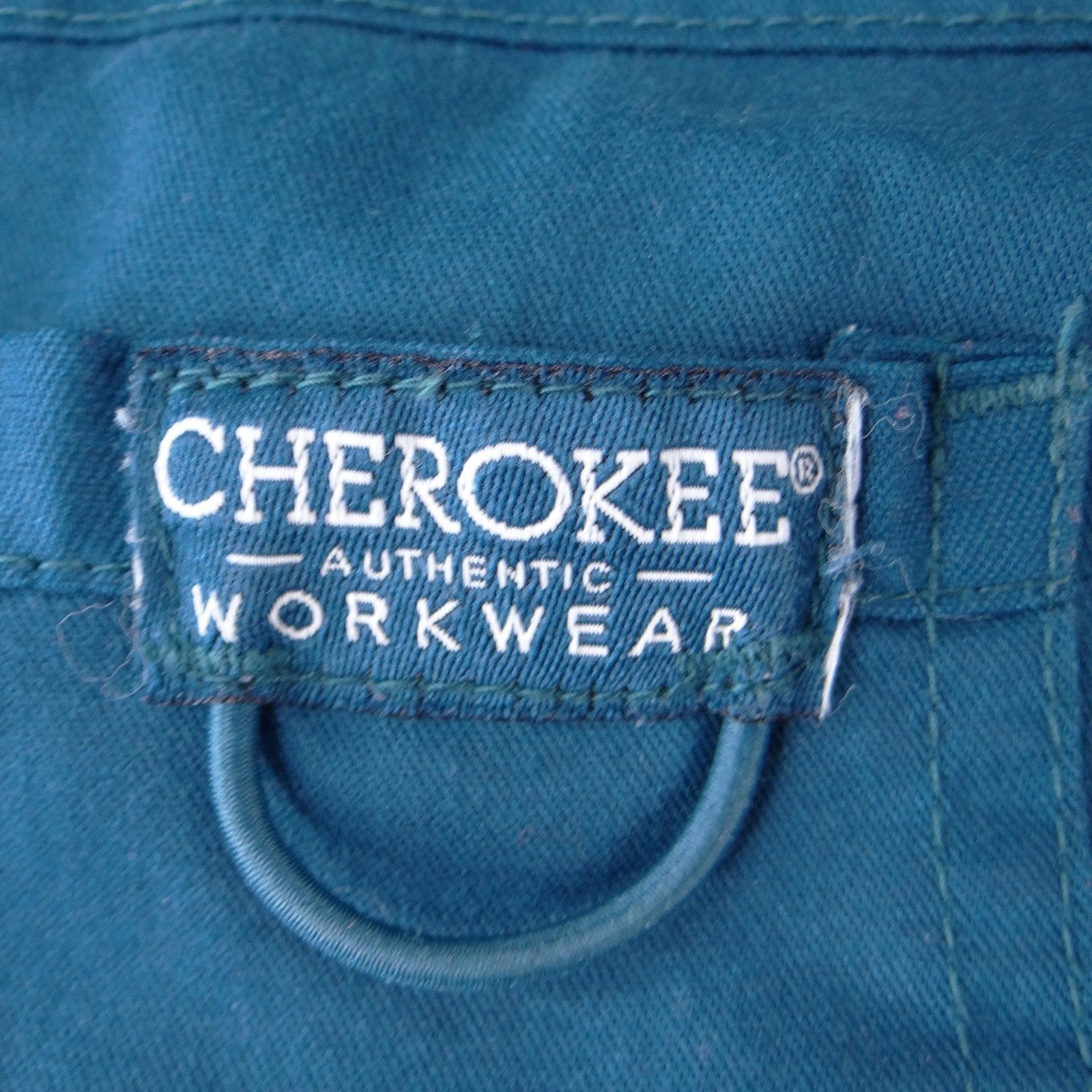 Cherokee Workwear Women Caribbean Blue Scrub Pants Cargo D-Ring Large Tall