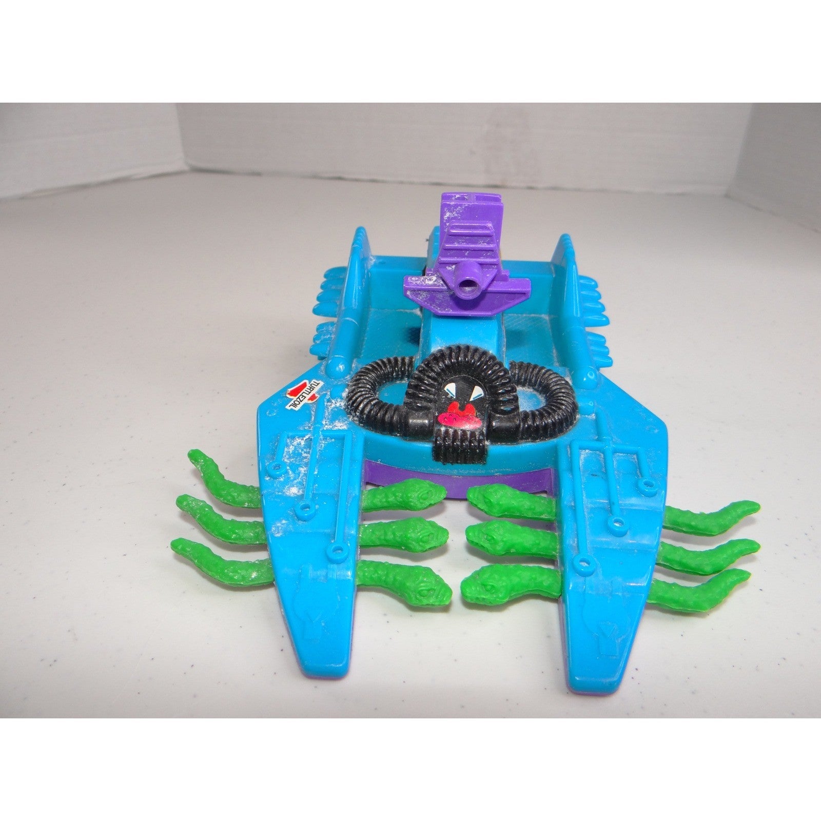 Vintage 1991 Playmates TMNT Sewer Gas Sucker Vehicle Teal Purple 2850