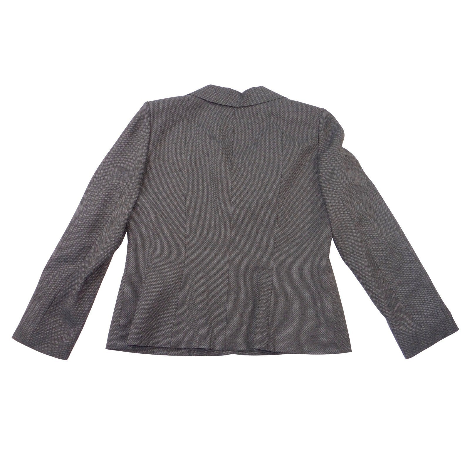 Jones Wear Suit Womens 14 Brown Blazer Skirt Set Micro Texture Professional 2pc