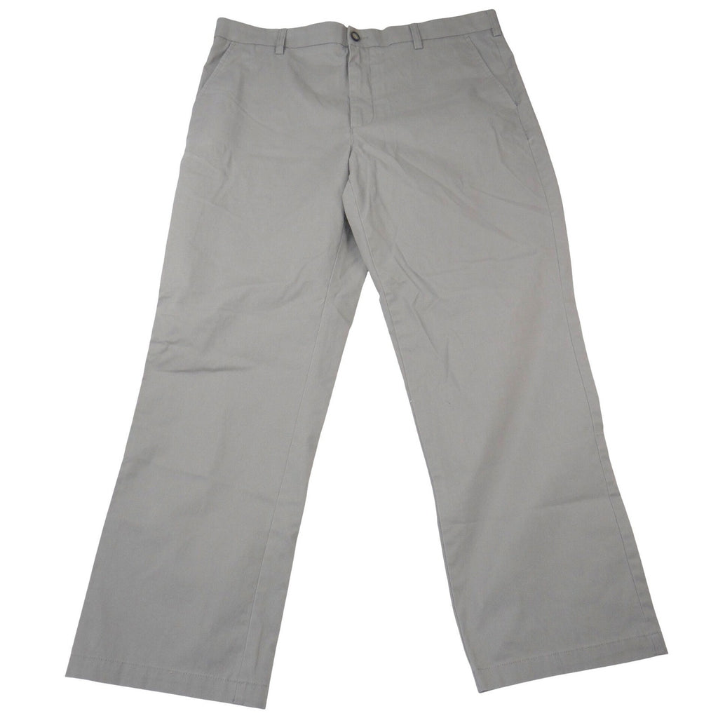 Croft & Barrow Mens Easy Care Classic Fit Grey Chino Dress Pants 40x32 Stretch