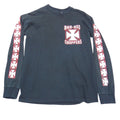 Vintage Bad Ass Choppers Long Sleeve Graphic T-Shirt Mens Black M Iron Cross