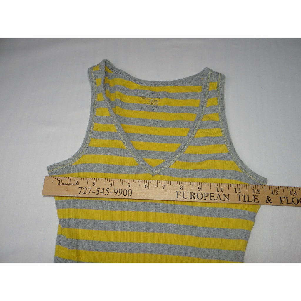 Y2K Wet Seal Lace Trim Striped Cami & American Eagle Ribbed Tank Top Bundle 2pc