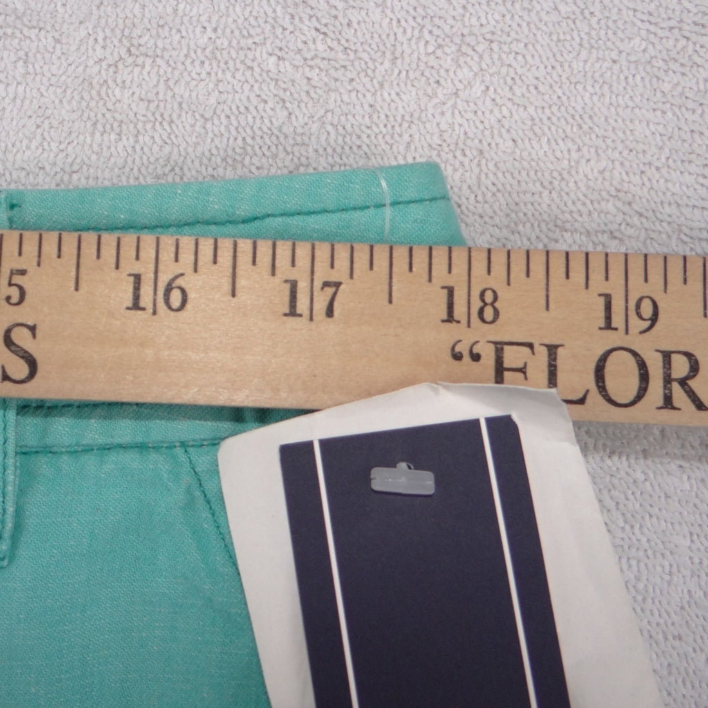 NWT-Jones Wear Sport Women Teal Green Wide Leg Cotton Pants 100% Cotton Size 16