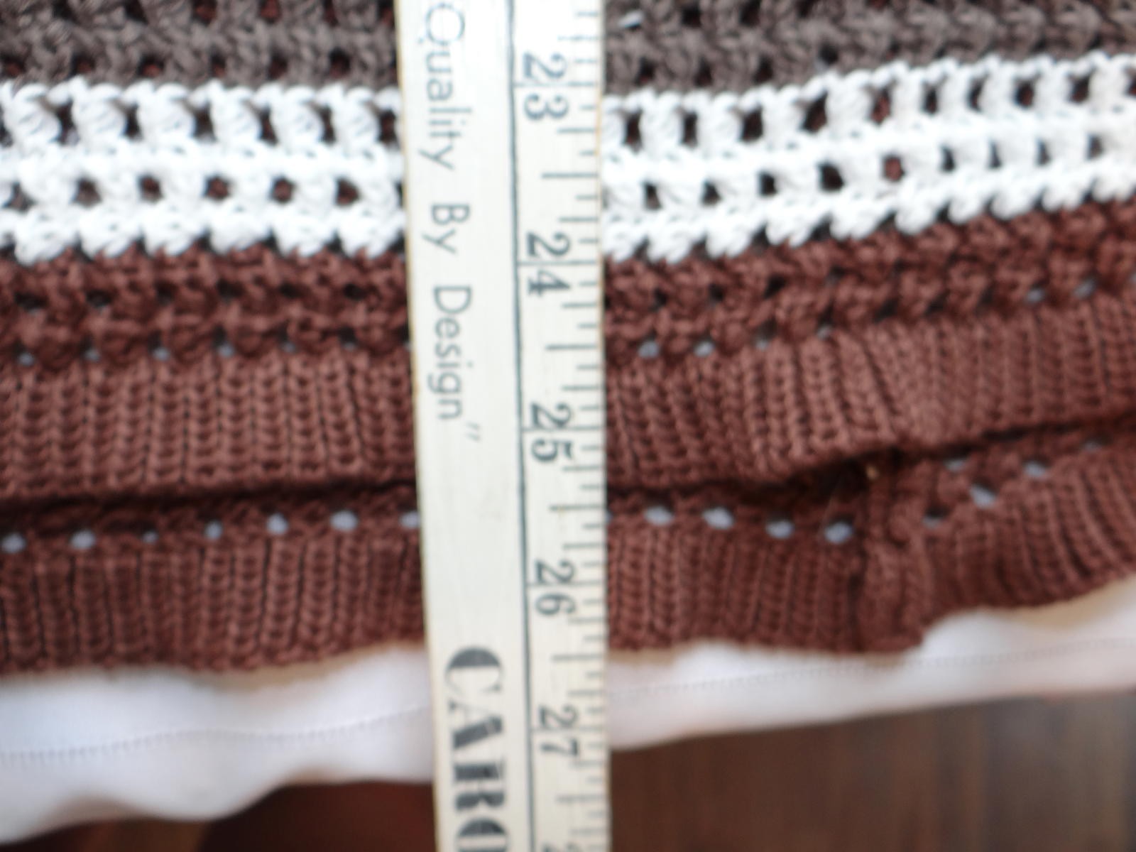 Handmade Crochet Striped Summer Dress
